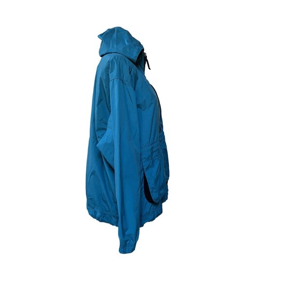 Nike ACG Blue Nylon Pullover Windbreaker Jacket With Hood & Pockets Size L 12-14 - Picture 7 of 8